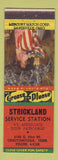 Matchbook Cover - Strickland Service oil gas Chattanooga TN