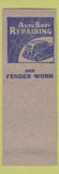Matchbook Cover - Bill's Auto Body fender York PA