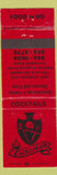Matchbook Cover - Vittorio's Italian Restaurant Pizza Huntington Beach CA