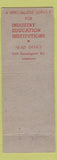 Matchbook Cover - Industrial Food Services Toronto ON