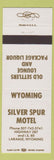 Matchbook Cover - Silver Spur Motel Laramie WY