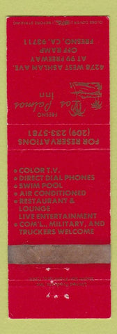 Matchbook Cover - Fresno Los Palmos Inn Fresno CA WEAR