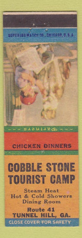 Matchbook Cover - Cobble Stone Tourist Camp Tunnel Hill GA