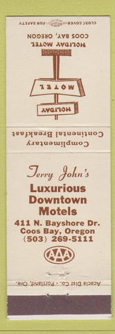 Matchbook Cover - Holiday Motel Coos Bay OR