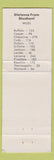 Matchbook Cover - L and L Production Riverton WY WEAR