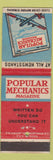 Matchbook Cover - Popular Mechanics Magazine