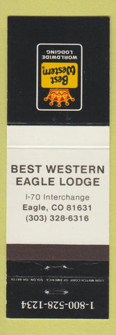 Matchbook Cover - Best Western Eagle Lodge Eagle Colorado