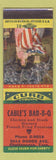 Matchbook Cover - Cable's BBQ Chattanooga TN