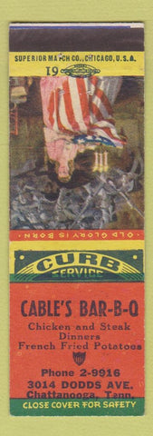 Matchbook Cover - Cable's BBQ Chattanooga TN