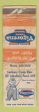 Matchbook Cover - Vigorena Feeds Farmers Elevator Lakefield MN POOR