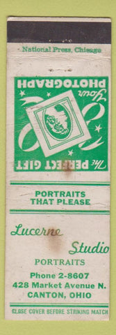 Matchbook Cover - Lucerne Studio Photography Canton ON WORN