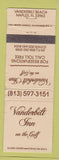 Matchbook Cover - Vanderbilt Inn Naples FL WORN