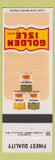 Matchbook Cover - Golden Isle Grocery Food Canned Vegetables