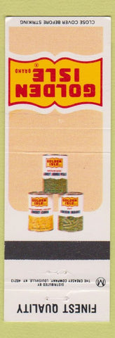 Matchbook Cover - Golden Isle Grocery Food Canned Vegetables