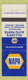 Matchbook Cover - NAPA Auto Parts Killian's Hempstead TX