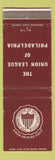 Matchbook Cover - Union League of Philadelphia PA