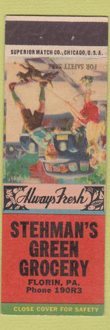Matchbook Cover - Stehman's Green Grocery Florin PA