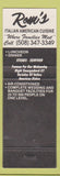 Matchbook Cover - Romi's Restaurant Sturbridge MA