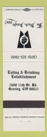 Matchbook Cover - Black Knight Inn Greeley Colorado
