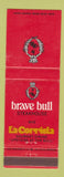 Matchbook Cover - Brave Bull Steakhouse Fort Lauderdale FL