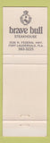 Matchbook Cover - Brave Bull Steakhouse Fort Lauderdale FL