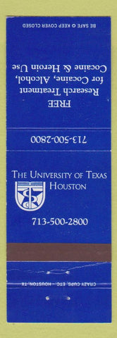 Matchbook Cover - University of Texas Houston TX