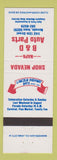 Matchbook Cover - B&D Auto Parts Nevada IA Lincoln Highway Days