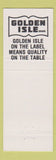 Matchbook Cover - Golden Isle Foods Grocery Macaroni and Cheese
