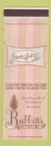 Matchbook Cover - Babbitt's Flagstaff Winslow Williams Holbrook Page AZ
