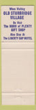 Matchbook Cover - Governor Lincoln House Sturbridge MA
