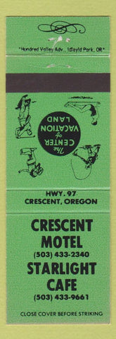 Matchbook Cover - Crescent Motel Starlight Cafe Crescent OR