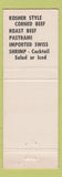 Matchbook Cover - Golden Stein Kosher Foods WEAR