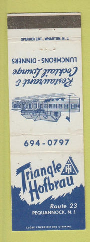 Matchbook Cover - Traingle Hofbrau Pequannock NJ