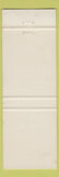 Matchbook Cover - Three Birches Lodge Boulder Colorado