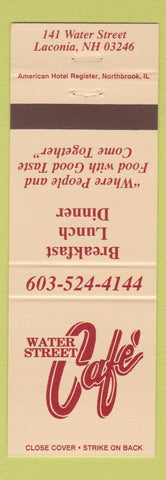 Matchbook Cover - Water Street Cafe Laconia NH