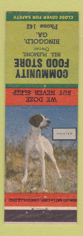 Matchbook Cover - Community Food Store Ringgold GA low phone # Pointer