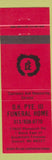 Matchbook Cover - OH Pye III Funeral Home Detroit MI