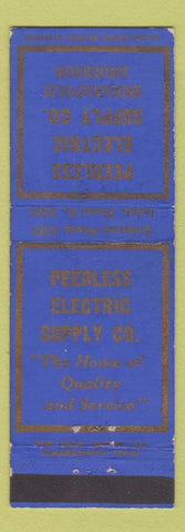 Matchbook Cover - Peerless Electric Supply Indianapolis Anderson IN