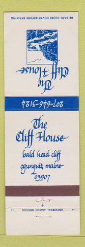 Matchbook Cover - Cliff House Ogunquit ME