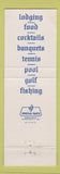 Matchbook Cover - Cliff House Ogunquit ME