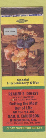 Matchbook Cover - Reader's Digest Magazine Ringgold GA