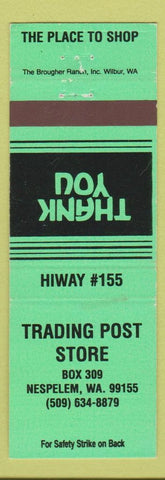 Matchbook Cover - Trading Post Store Nespelem WA