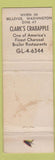 Matchbook Cover - Red Carpet Seattle WA restaurant