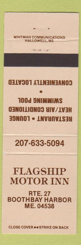 Matchbook Cover - Flagship Motor Inn Boothbay Harbor ME