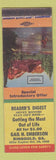 Matchbook Cover - Reader's Digest Magazine Ringgold GA