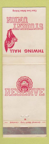 Matchbook Cover - Western Reserve University Thwing Hall WEAR billiards