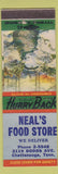 Matchbook Cover - Neal's Food Store Chattanooga TN