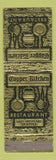 Matchbook Cover - Copper Kitchen Restaurant Seattle WA
