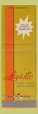 Matchbook Cover - Majestic Hotel Hot Springs National Park AR girlie back WEAR