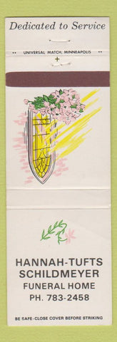 Matchbook Cover - Hannah Tufts Schildmeyer Funeral Home Blanchester OH